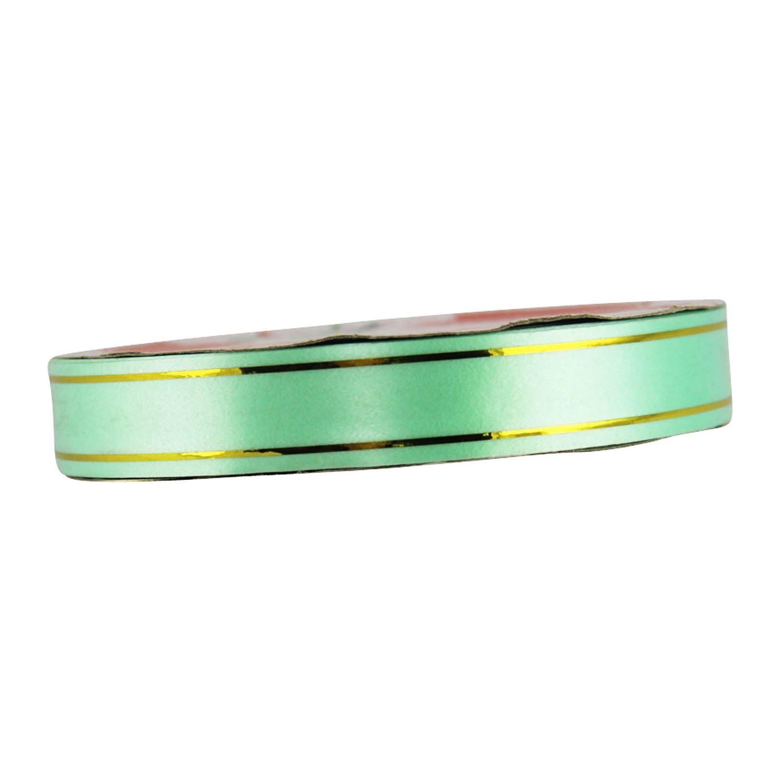 18mm Gold Striped Poly Ribbon