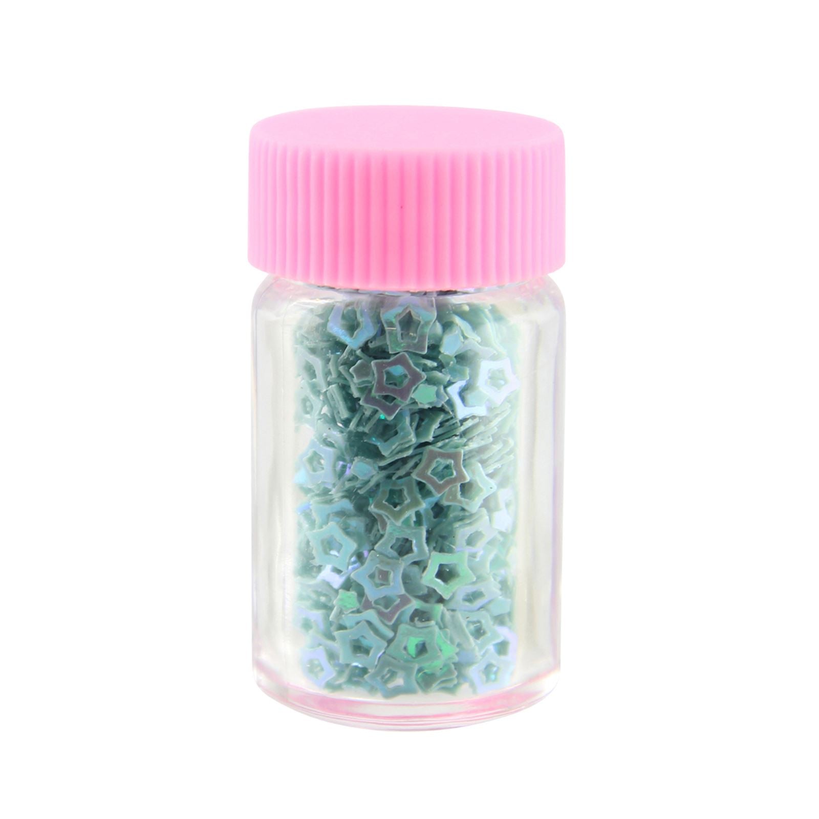 Bottles of Iridescent Star Shape Glitter