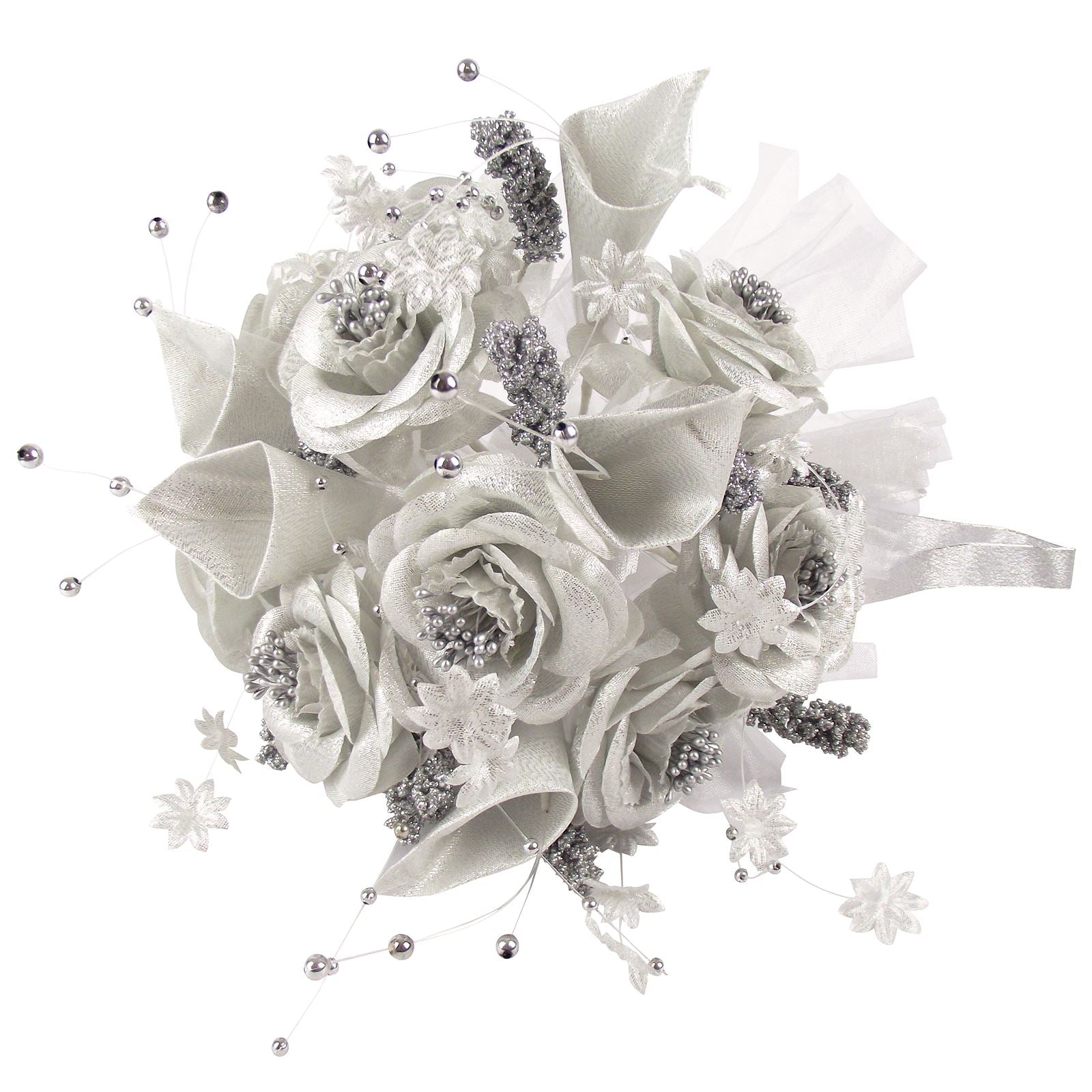 Metallic Gold or Silver Bridal Bouquet