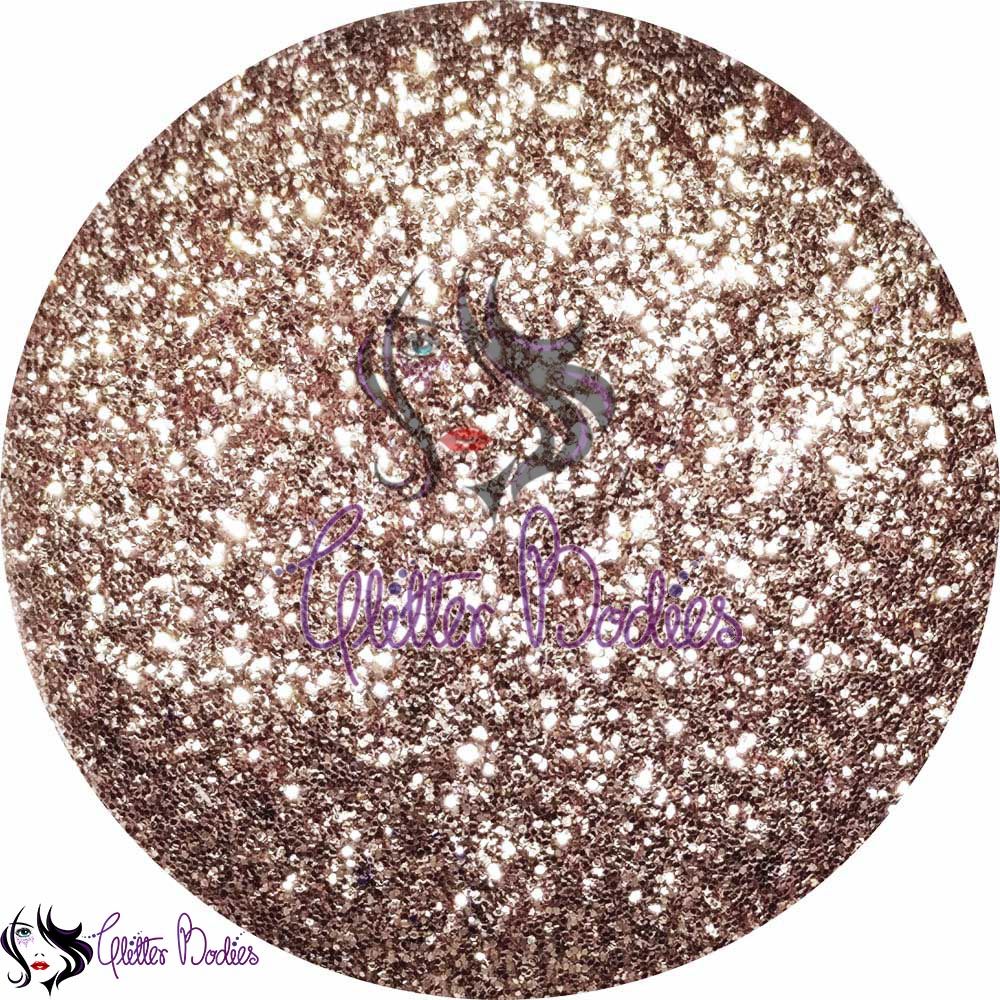 Glitterbodies Cosmetic Grade Fine Festival Glitter Pigments [Rose Gold]
