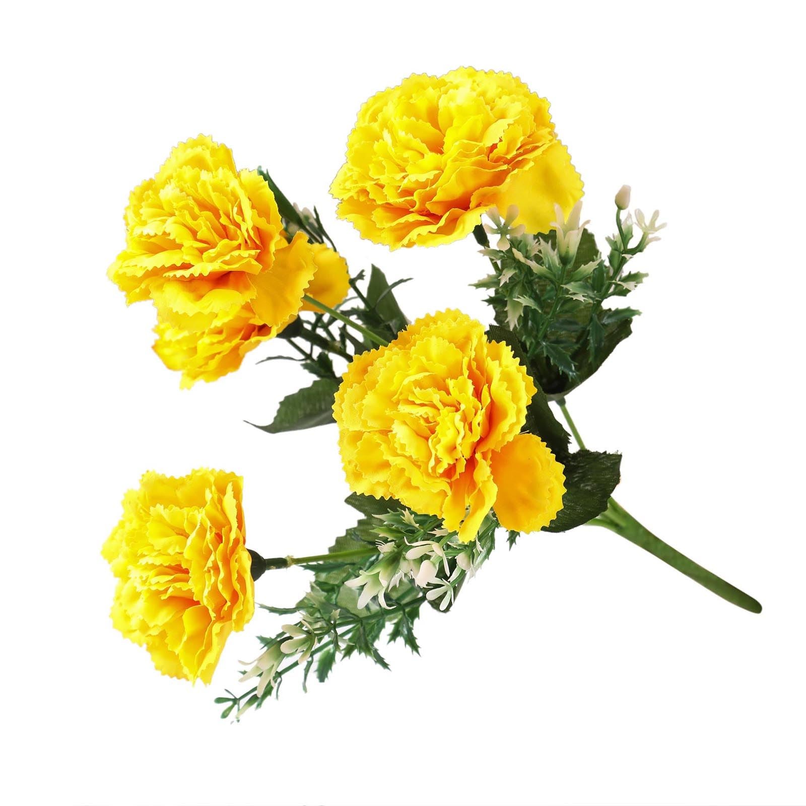 5 Head Artificial Carnation Bunch