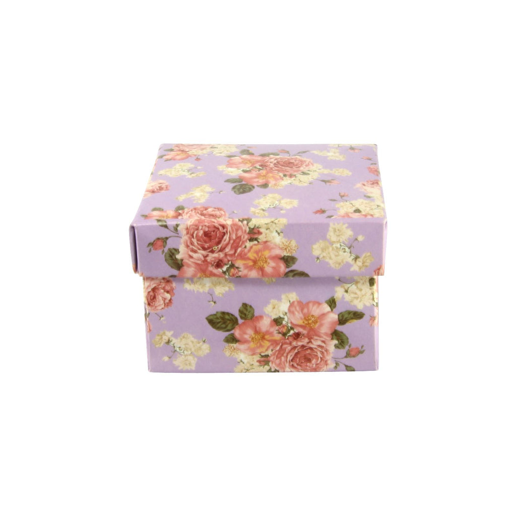 Vintage Flower Print Premium Double Sided Favour Boxes