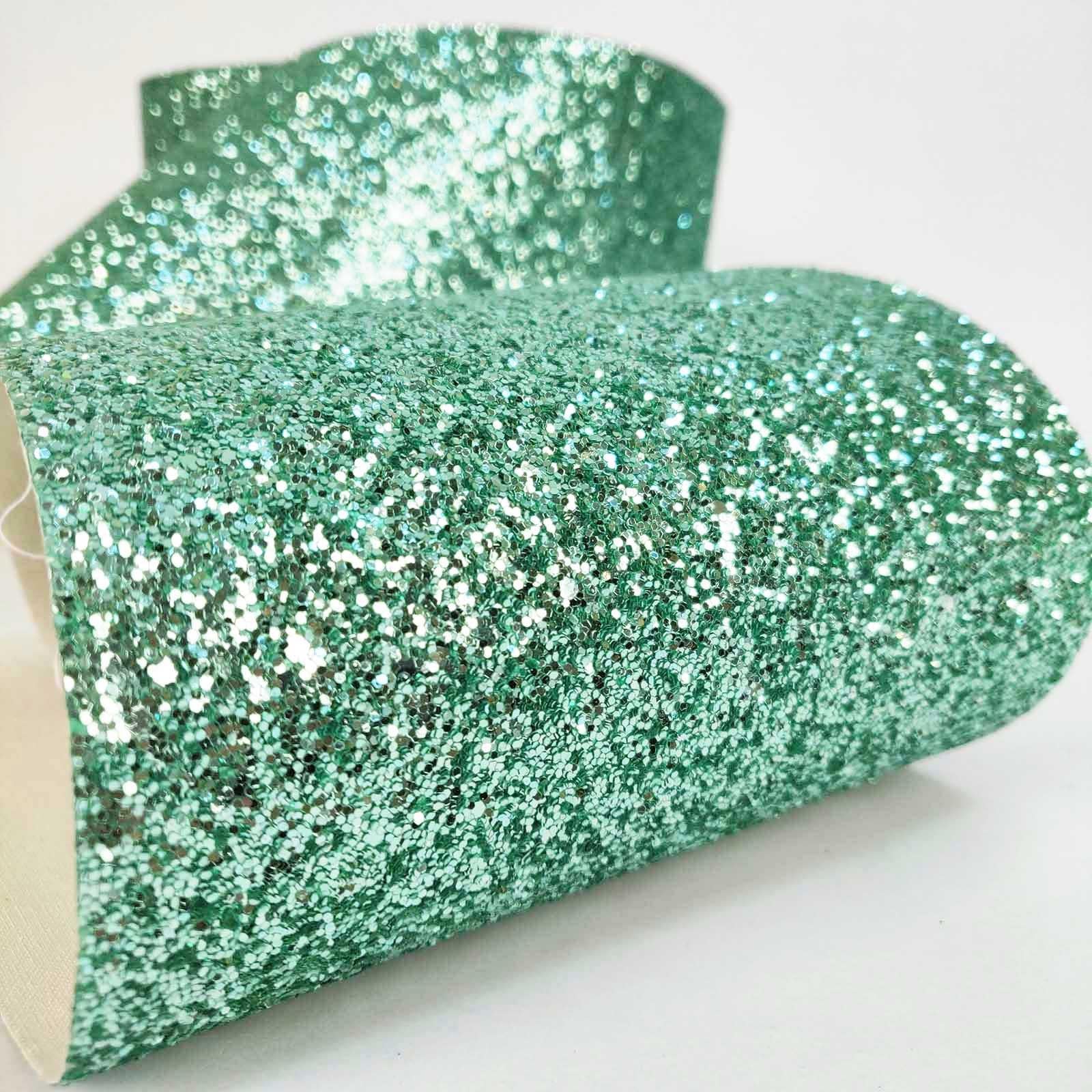Chunky Glitter Fabric Wallpaper 16cm Borders
