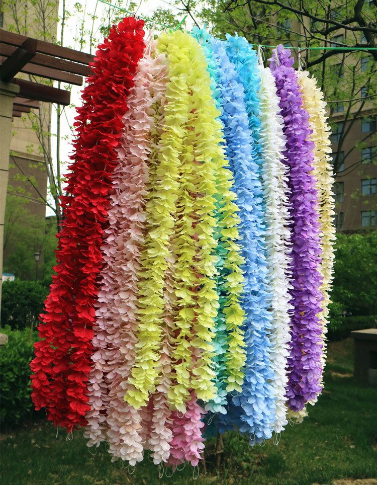 2 Metre Hydrangea Neck Garland