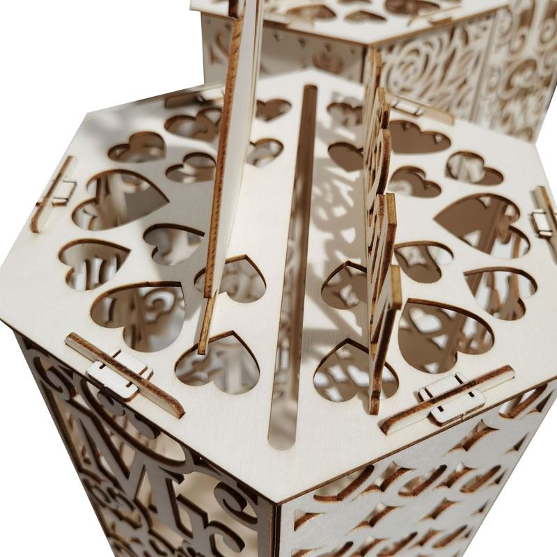 3D Laser Cut Mr & Mrs Wedding Post Box