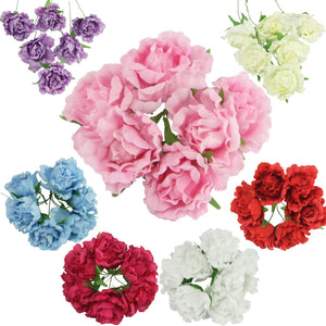 Soft Touch Bunch of 6 Frilly Flowers