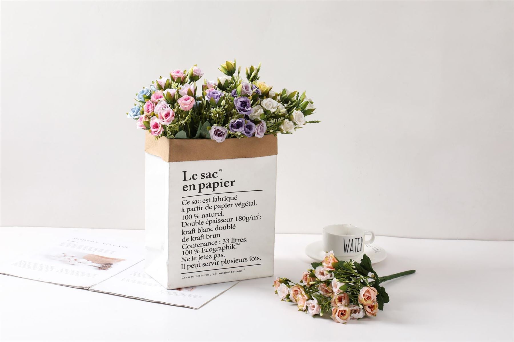 Bunch of 15 Small Rose Flowers