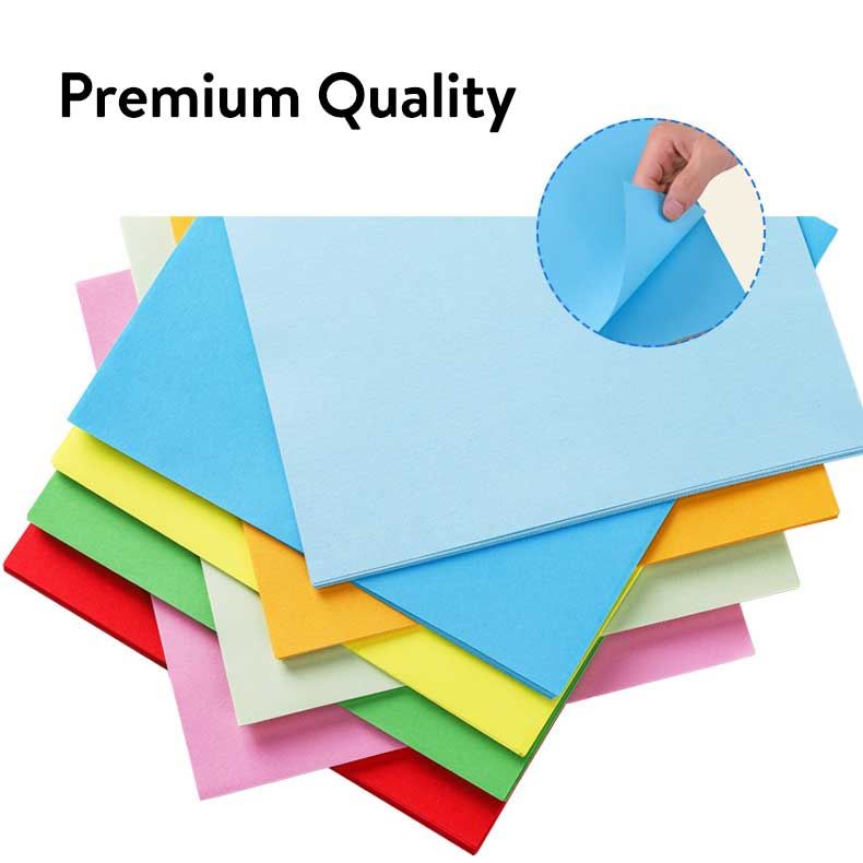 Pack of 100x 70gsm Multicolour Origami Craft Paper Squares