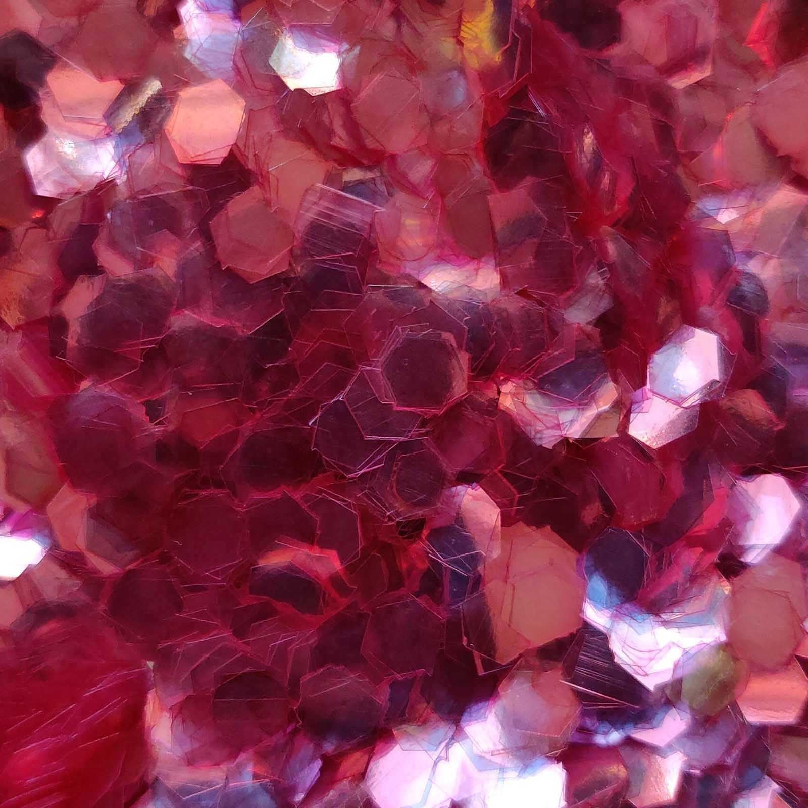 Glitter Elements - Iridescent Red - 4mm Hex