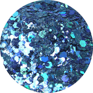 Glitterbodies Cosmetic Grade Festival Glitter Cocktail Multi Grade Chunky  [Malignant Mermaid]