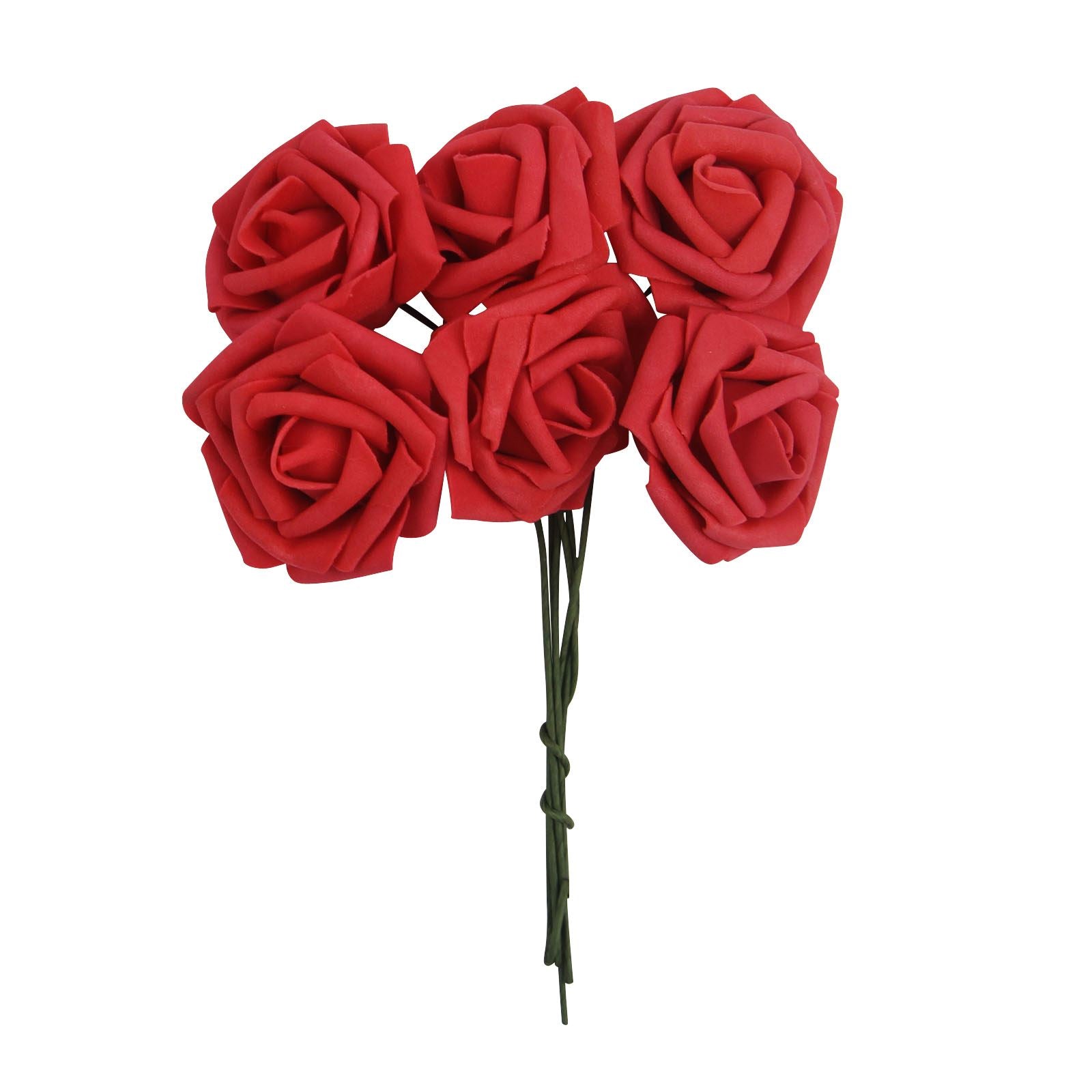 Colourfast Foam Roses - 6 Bunches - Regular