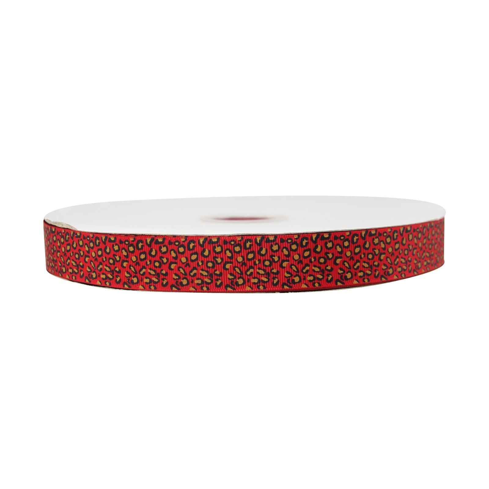 Premium Grosgrain Leopard Print Ribbon - 3 Metres