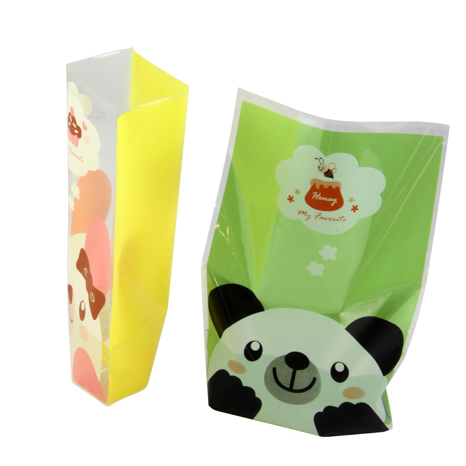 Gusset Panda and Bunny Print Bags