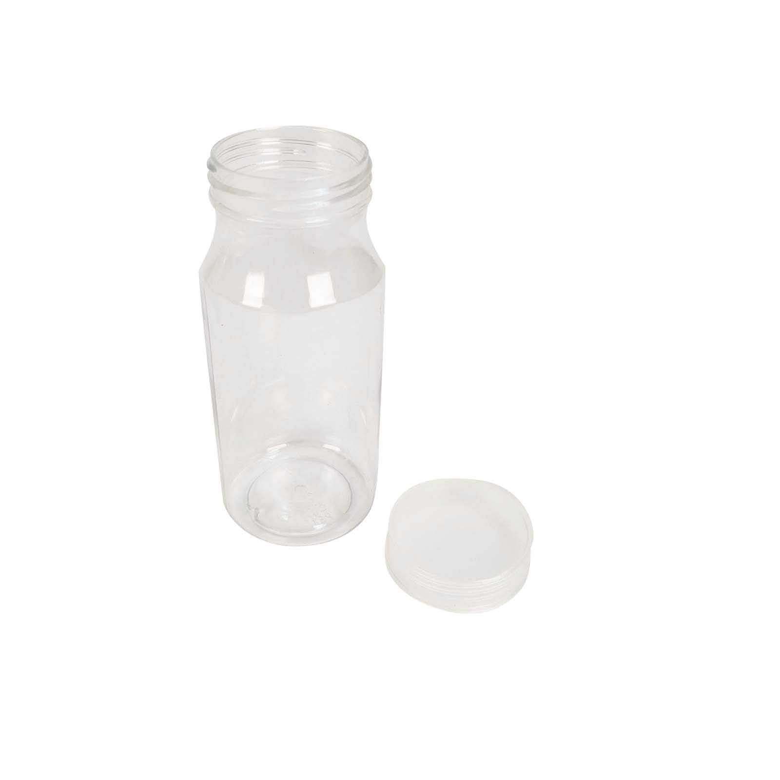 100ml Mini Plastic Clear Screwtop Bottles