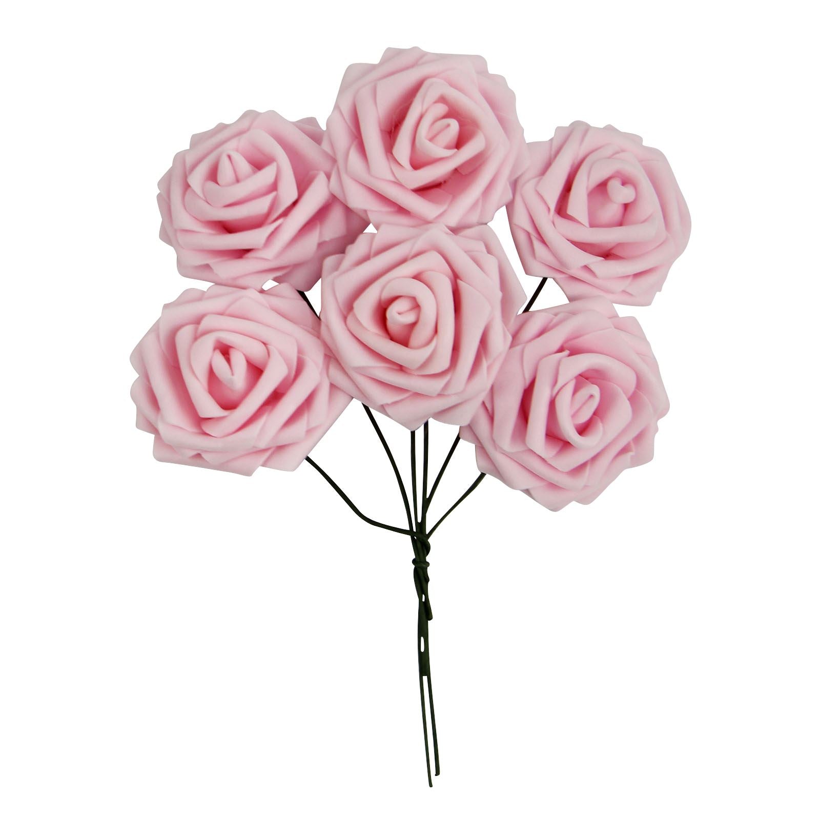 Colourfast Foam Roses - 6 Bunches - Large