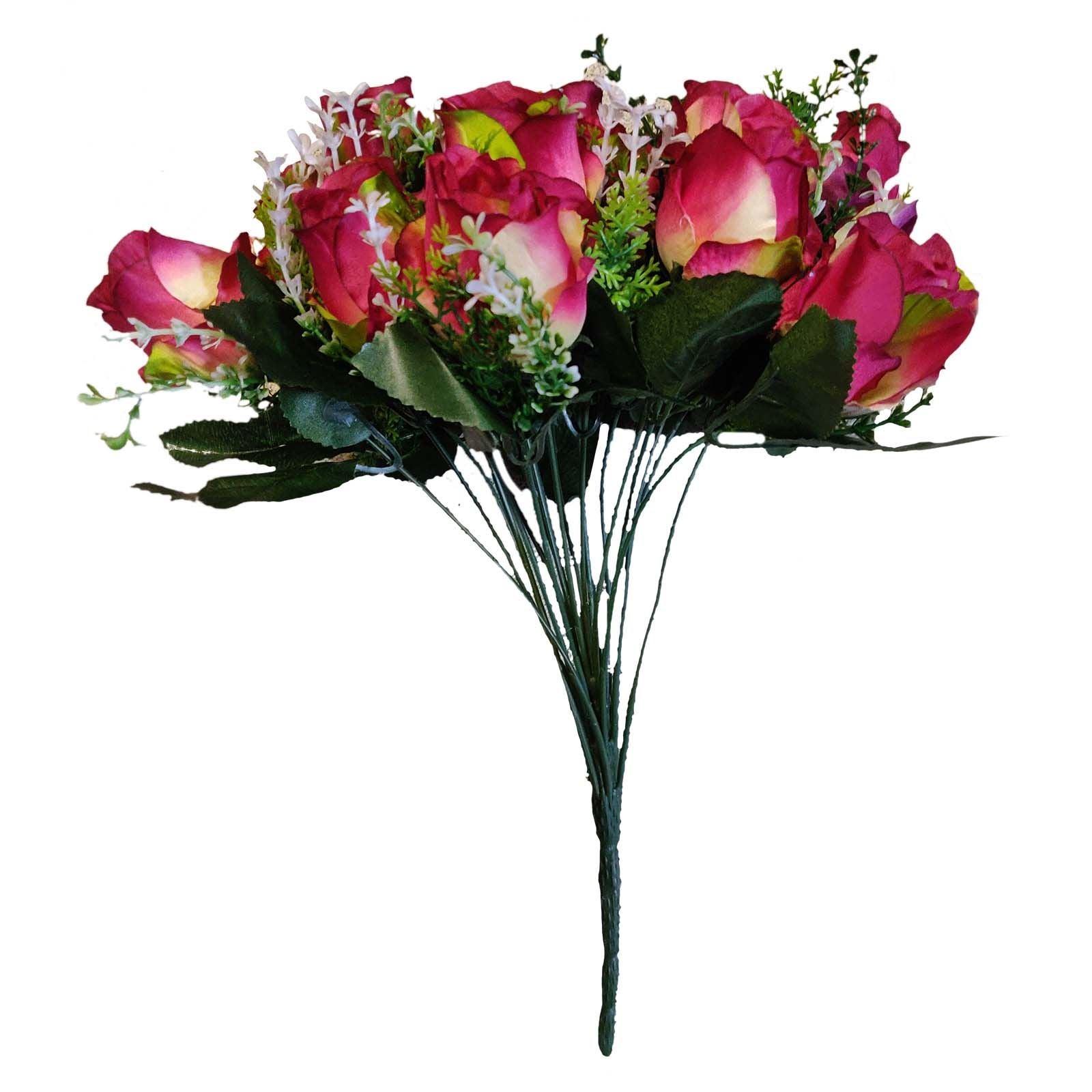 Large Bunch of 21 Rose Buds