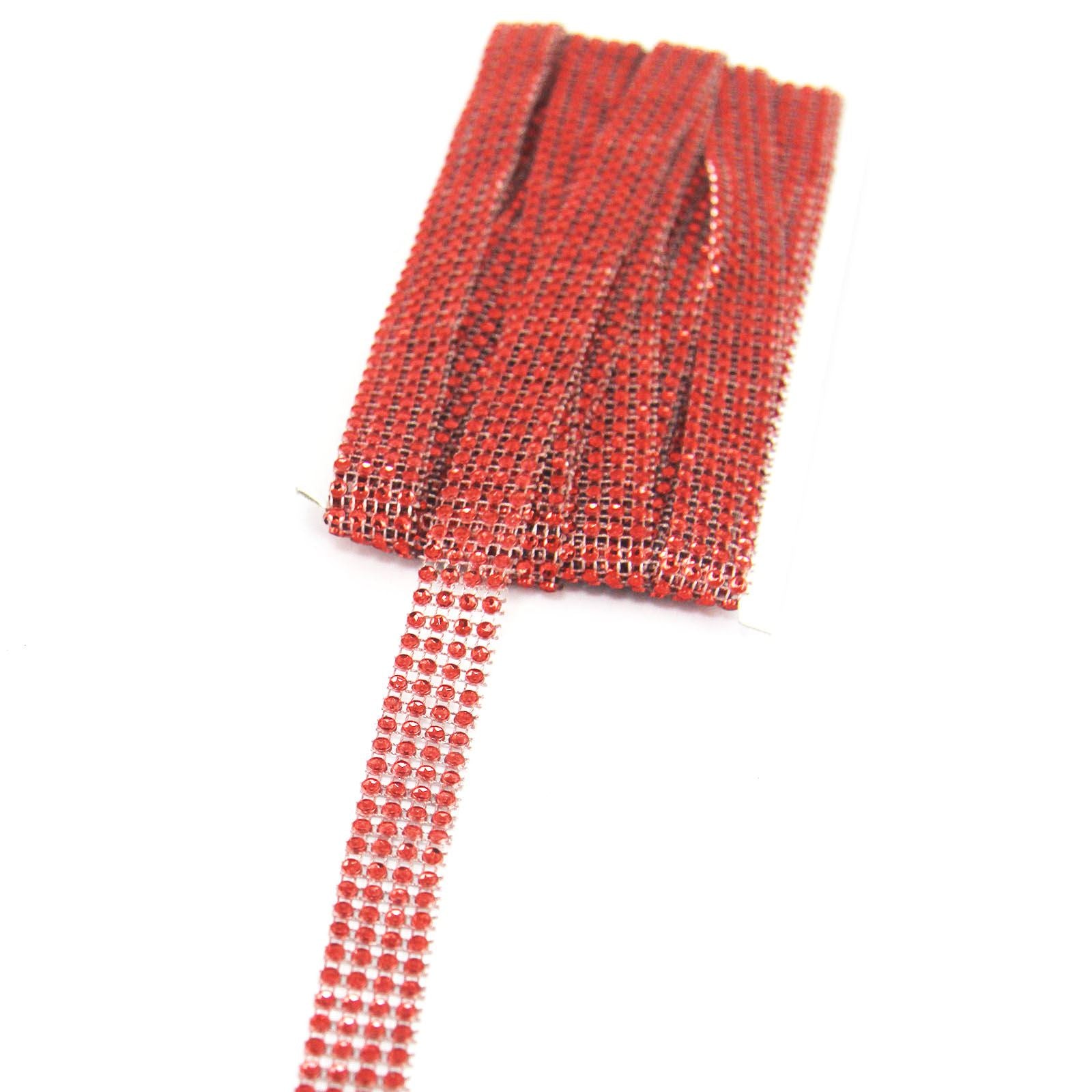 Diamante Effect Ribbon - 4 Rows