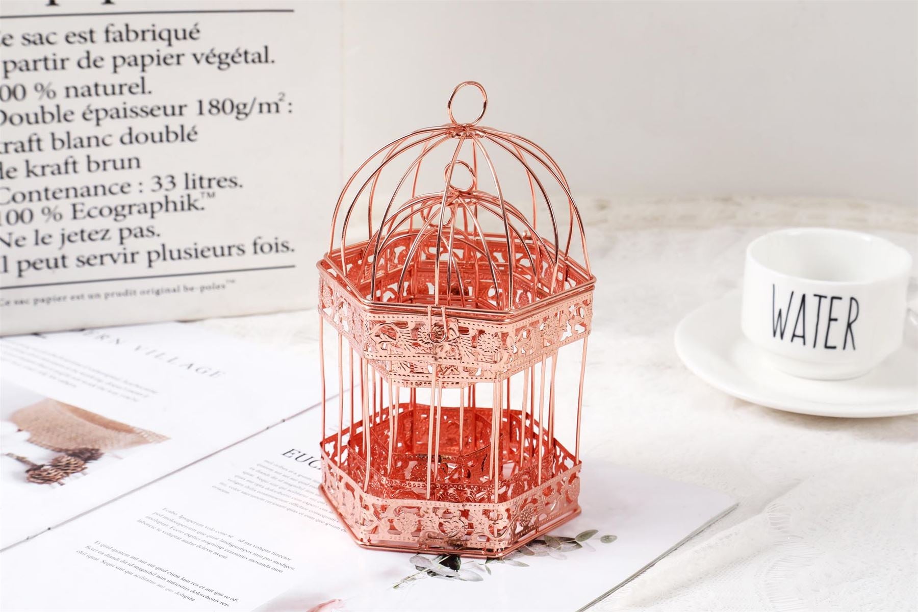 Mini Premium Hexagonal Decorative Bird Cages