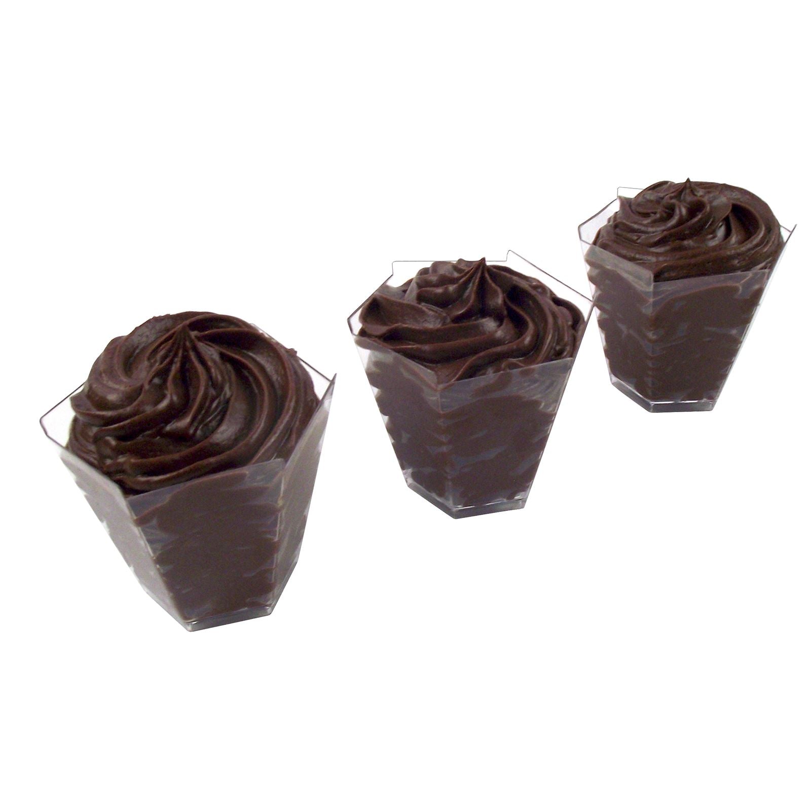 Canape Dishes Hexagon 6cm Disposable Dessert Cups (I)