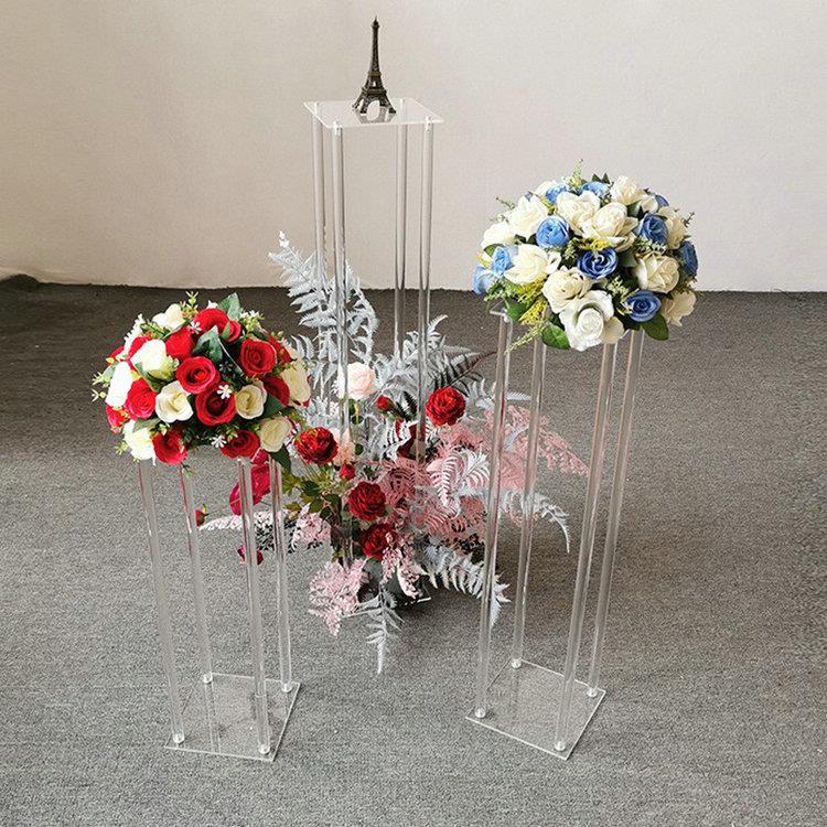 Wedding Props Crystal Road Lead Acrylic Dessert Table Ornaments Wedding Theme Decoration Props