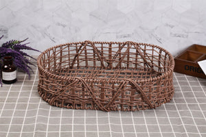 Large Coated Metal Tray Baskets