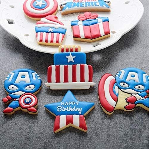 Set of 7 Captain America Cookie Cutters