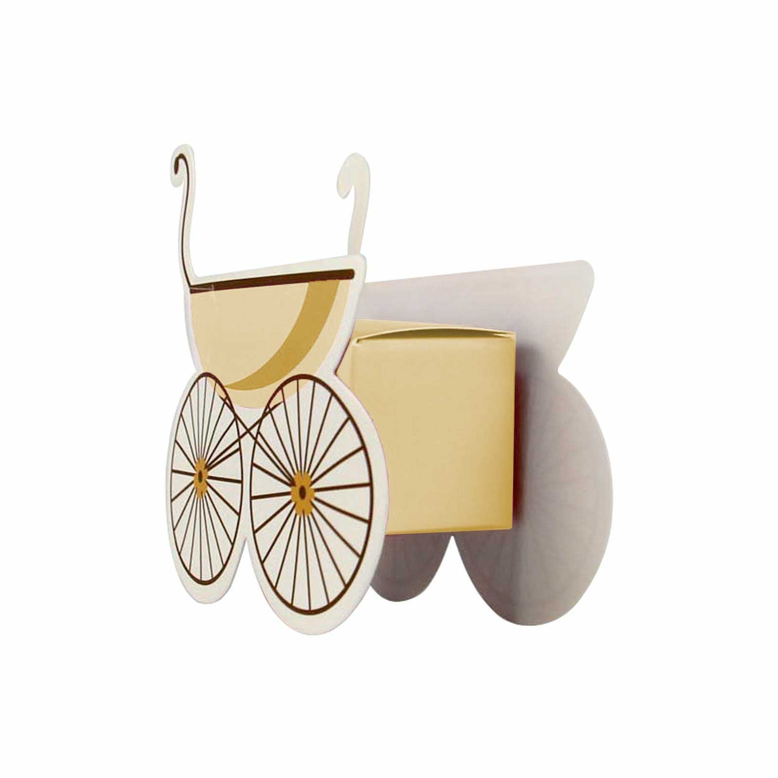 Pram Shape Baby Shower Favour Boxes