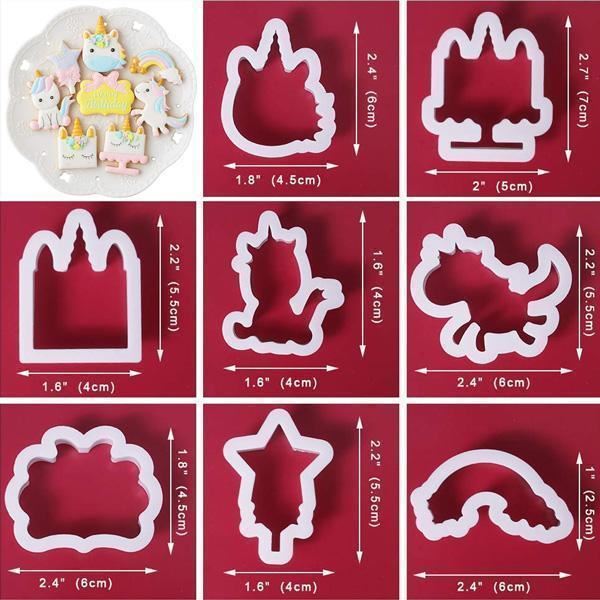 Combo Set of 10 Superhero Cookie Cutters - Avengers Iron Man Superman Batman