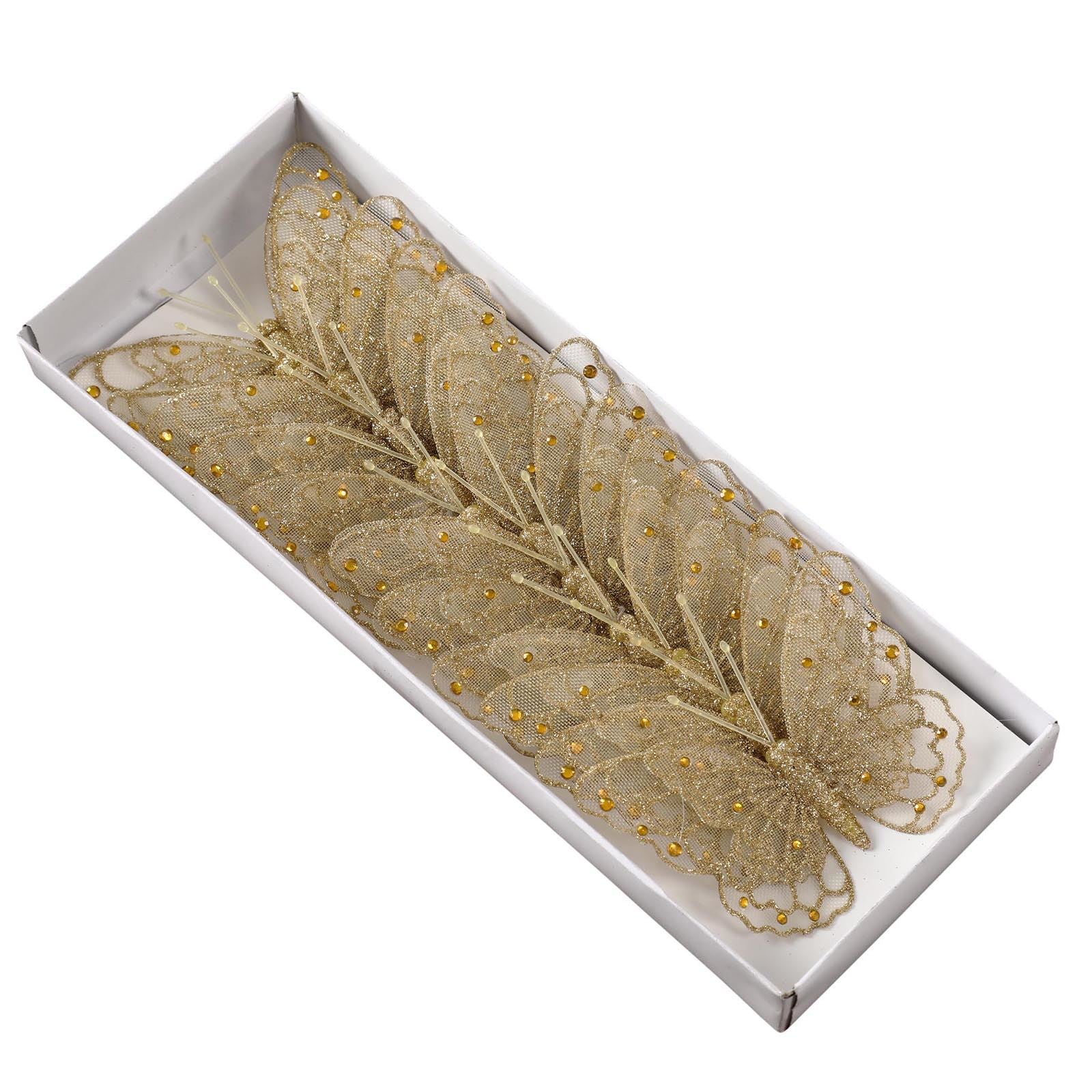 Box of 12 Large Gauze Butterflies