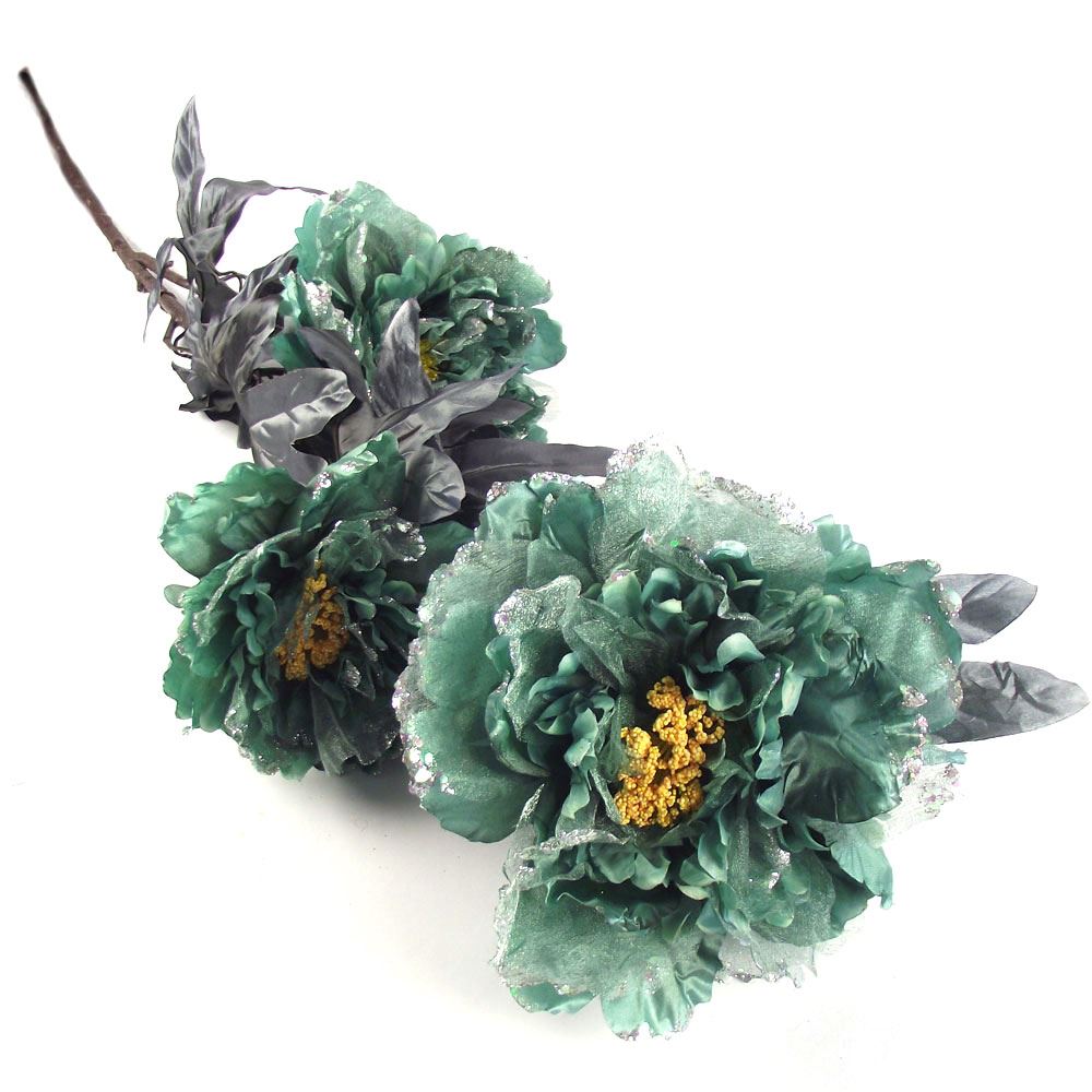 5 Head Gothic Glitter Tulip Spray