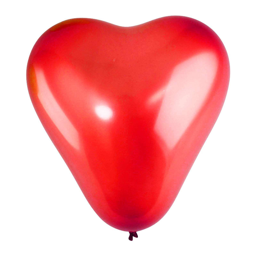 75x Assorted Heart Latex Balloons