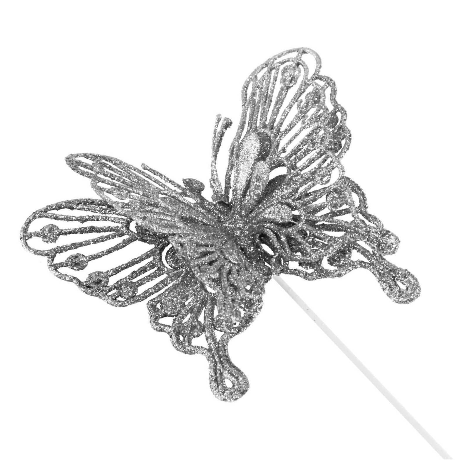Heavy Glittered Large Double Layer Butterflies