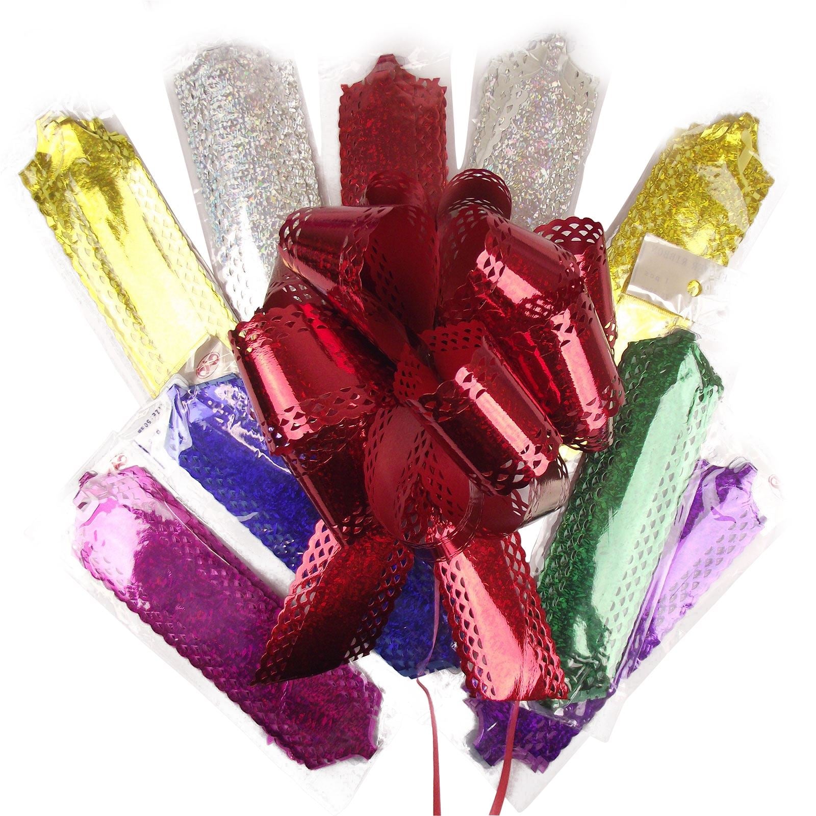 10x Holographic 50mm Pull Bows