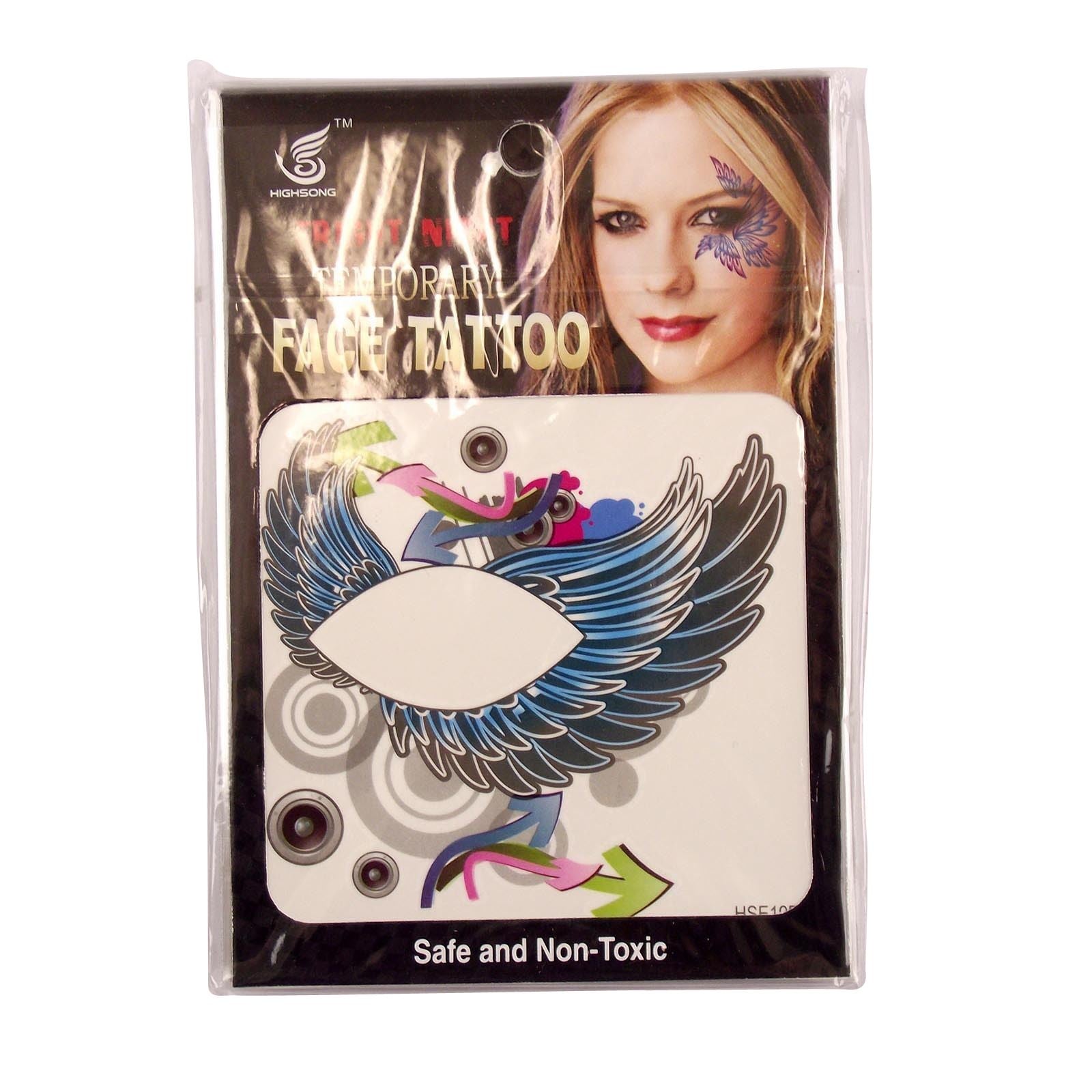 Large Colourful Eyeline Tattoos