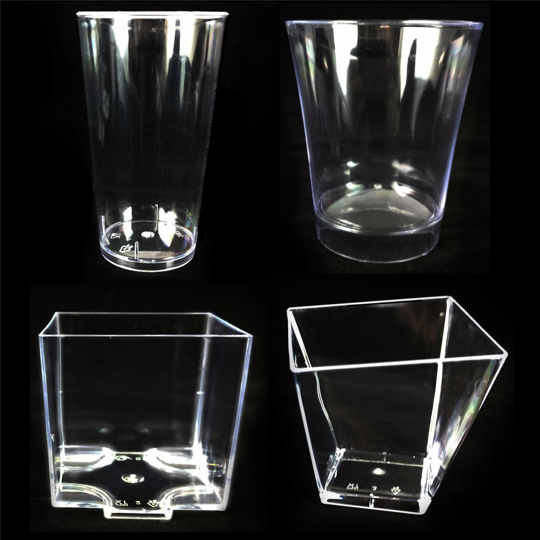Small Canape Cups - Tall Round