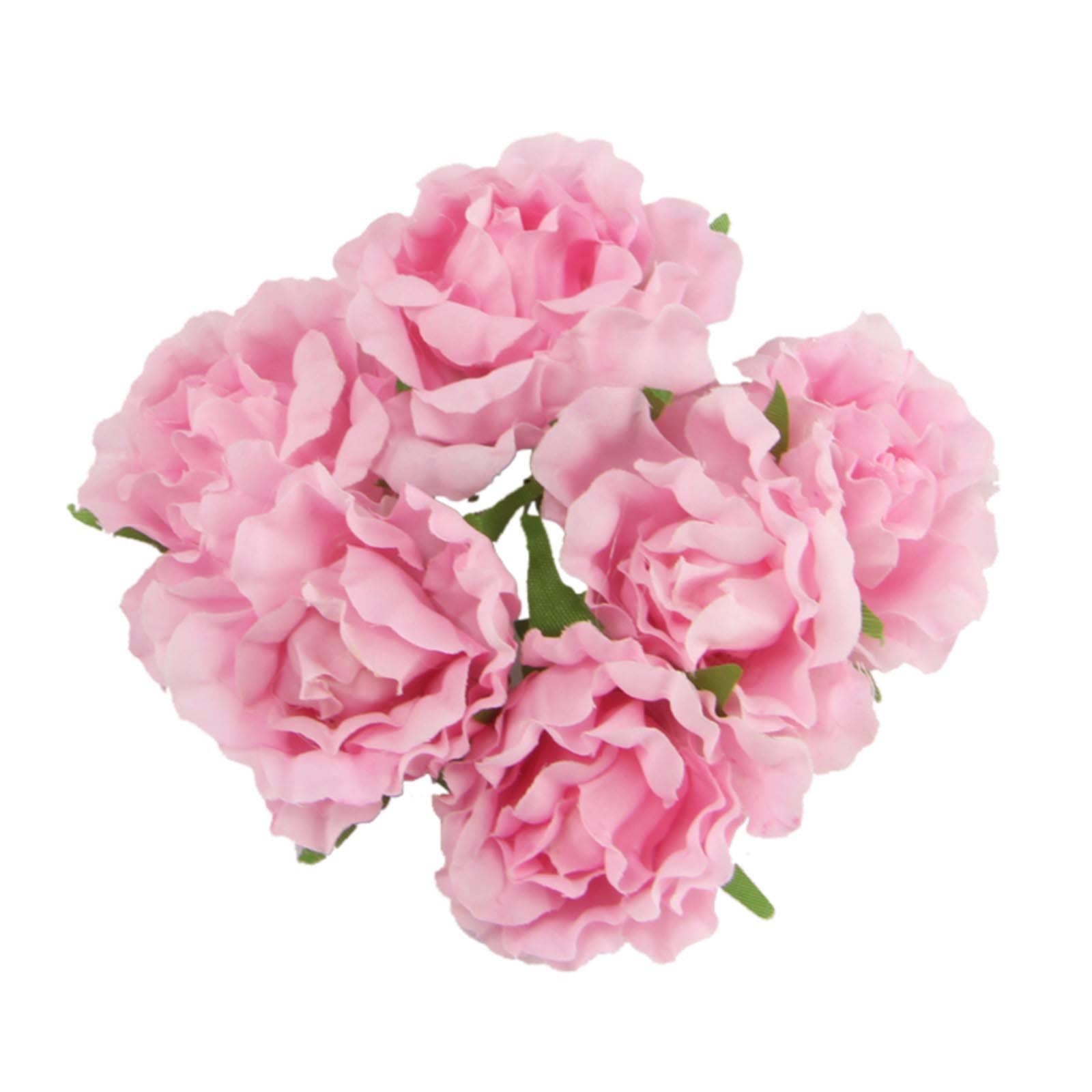 Soft Touch Bunch of 6 Frilly Flowers