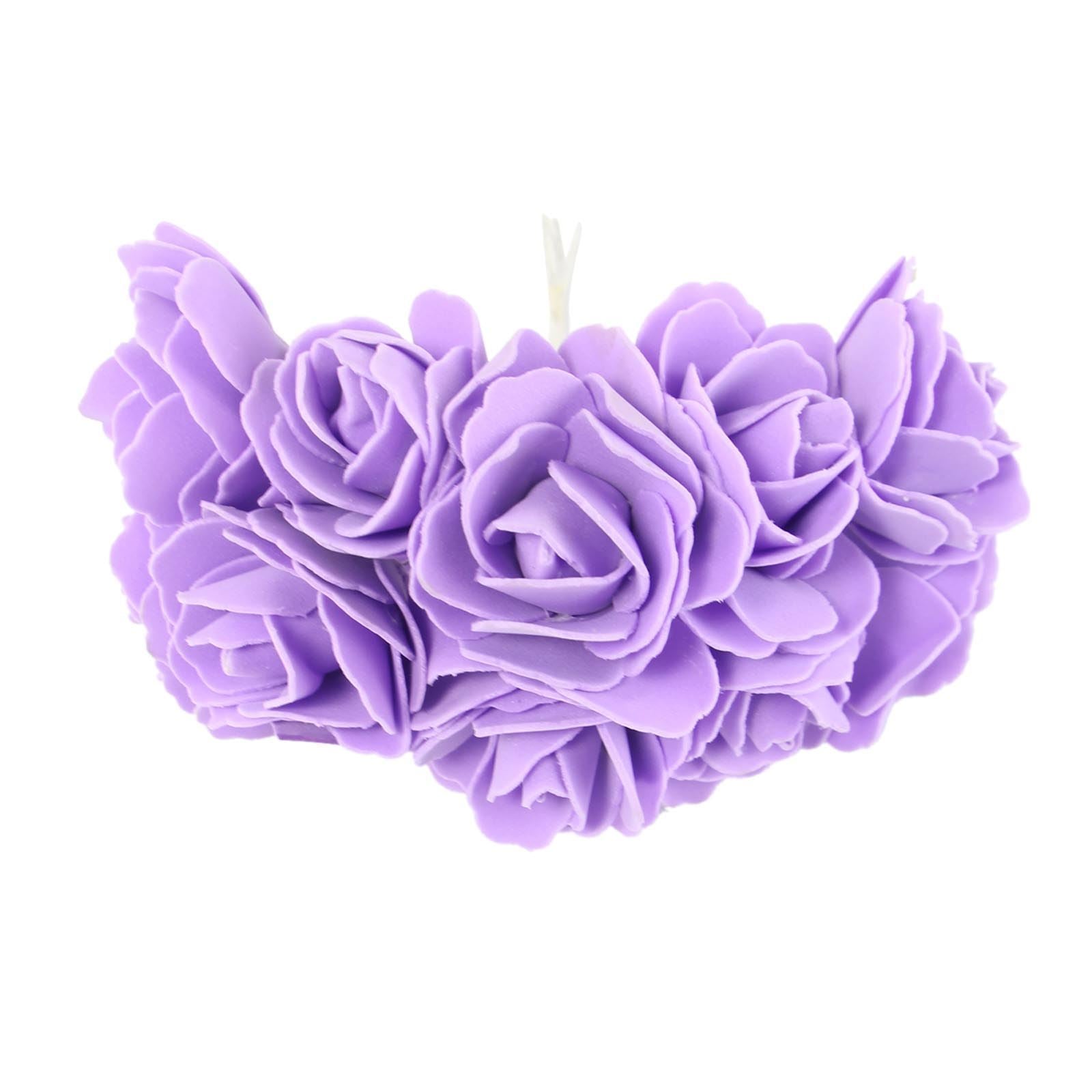Bunch of 10 5cm Open Foam Roses