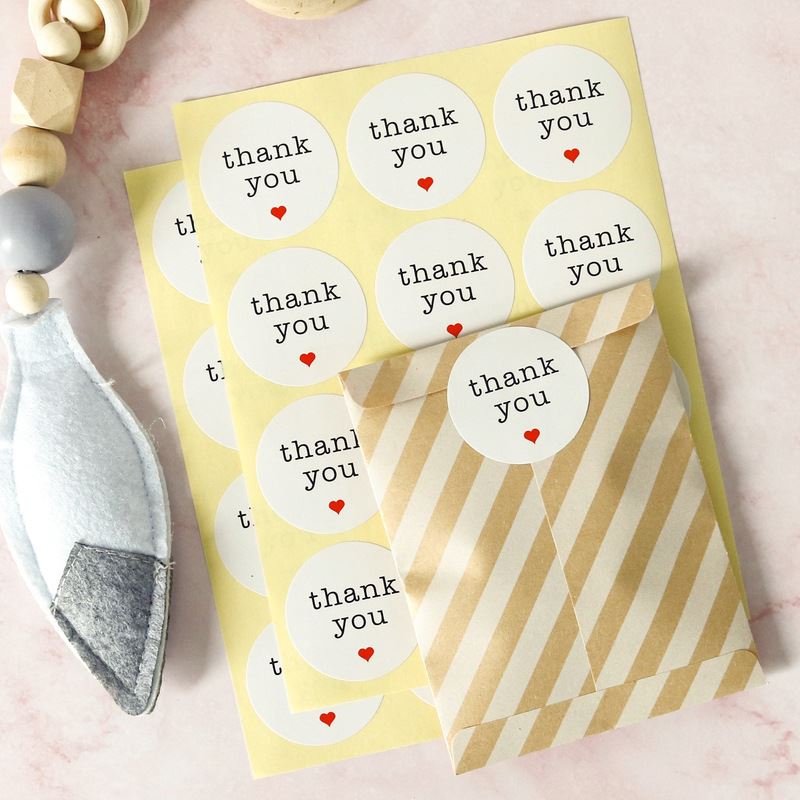 Sticker Sheets - Thank You Round
