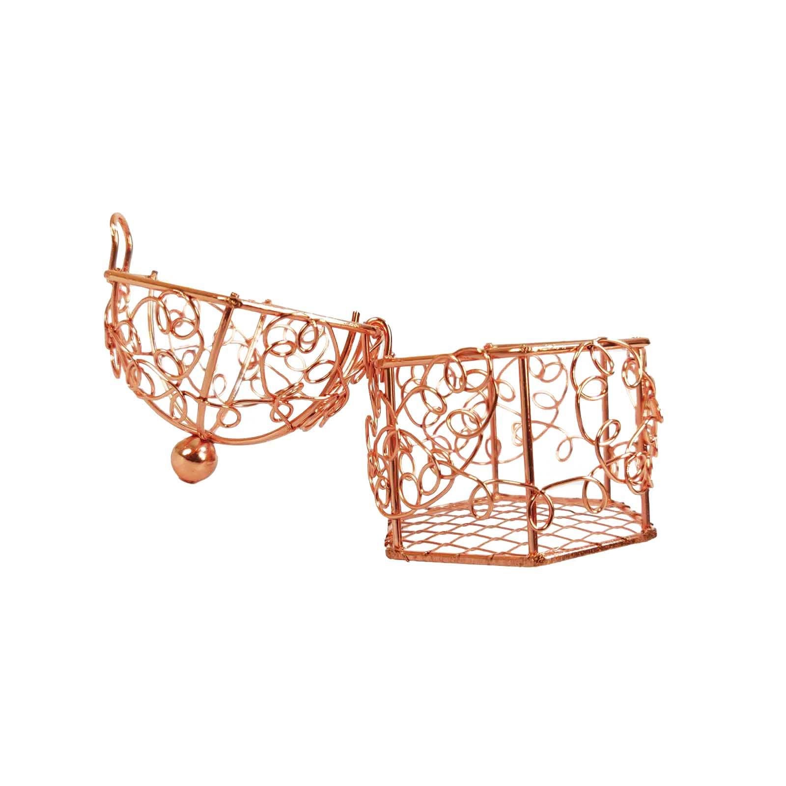 Mini Swirly Bird Cage Favours