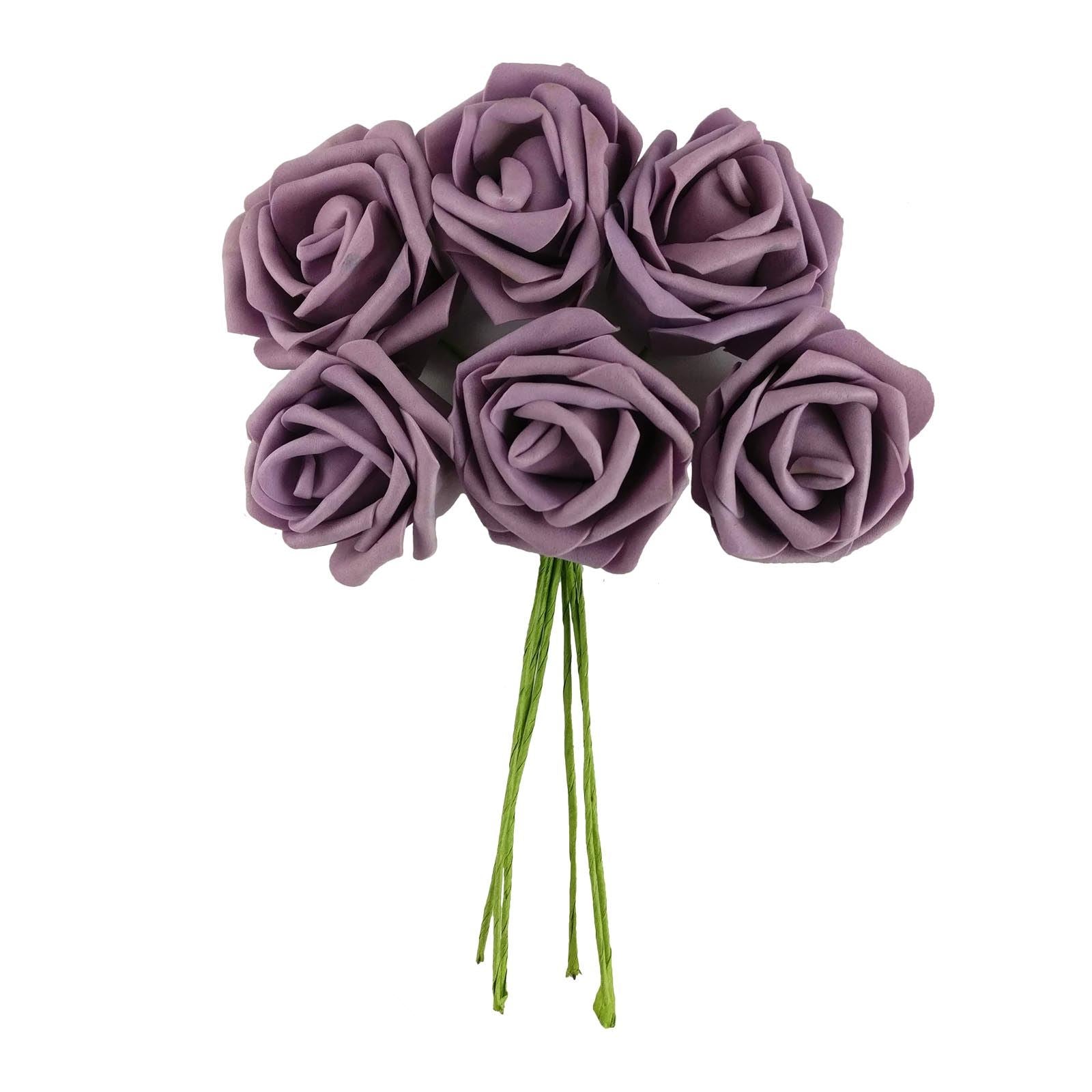 Colourfast Foam Roses - 6 Bunches - Regular
