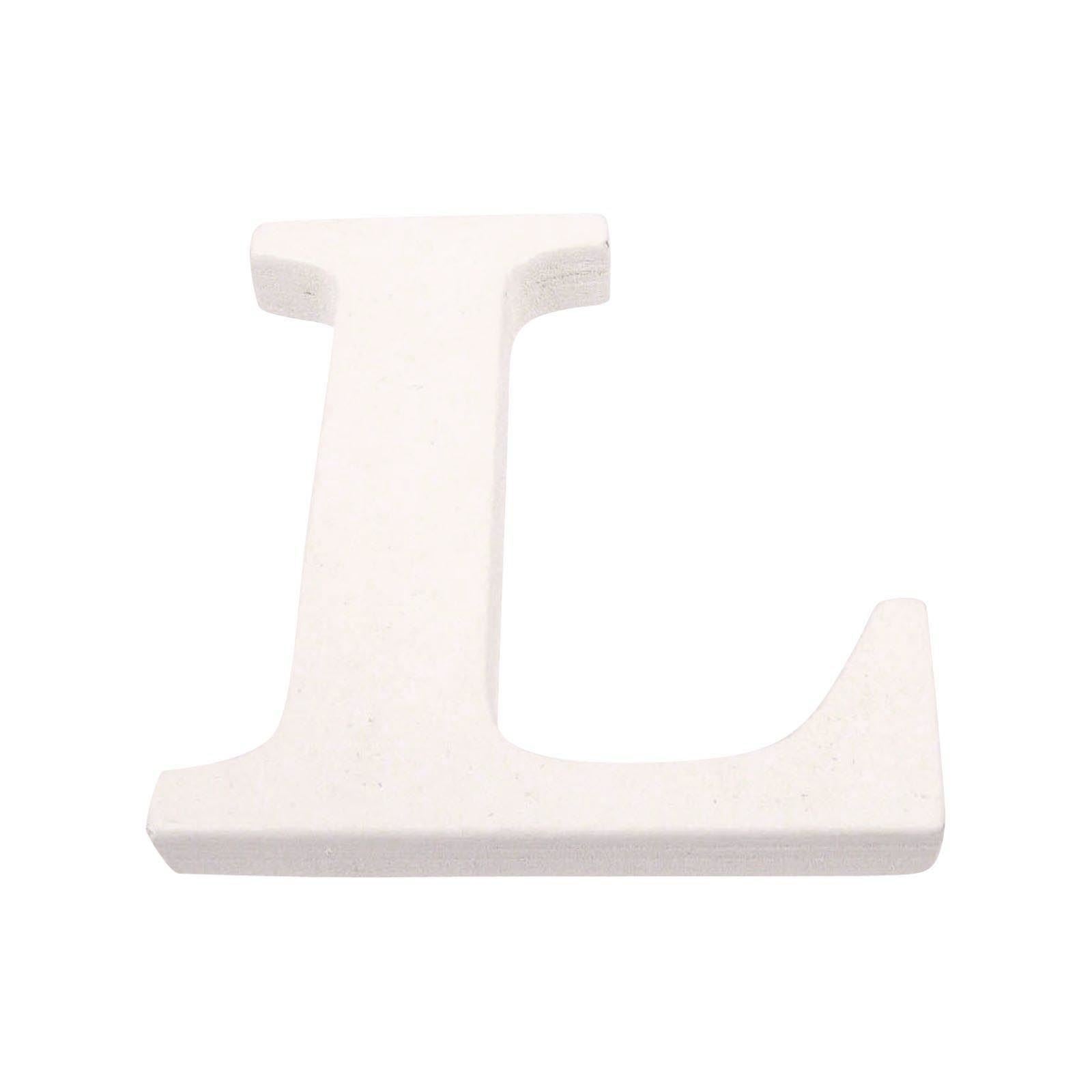 8cm White Painted Wooden Numbers and Alphabets