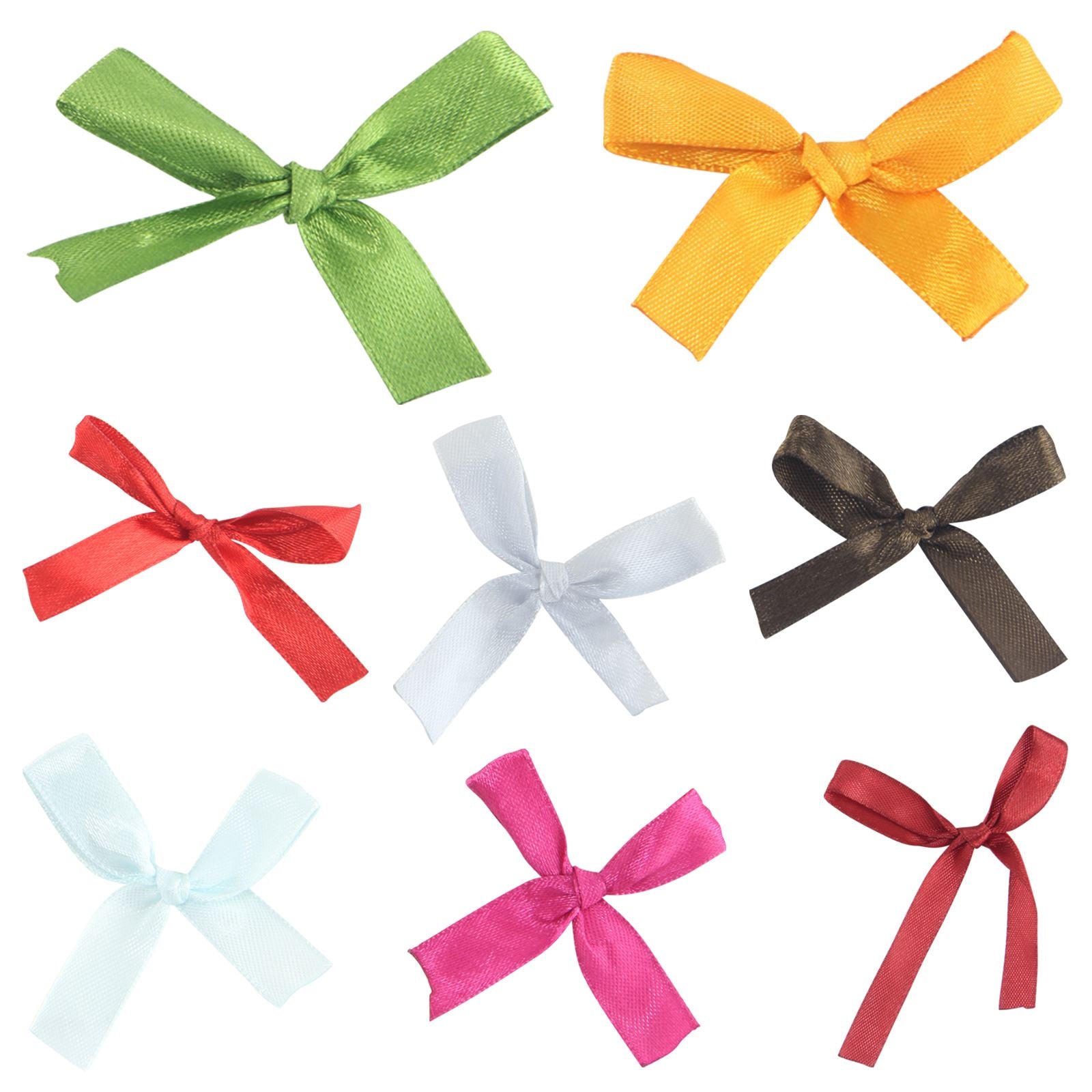 Pack of 25 Classic 10mm Satin Ribbon Bows