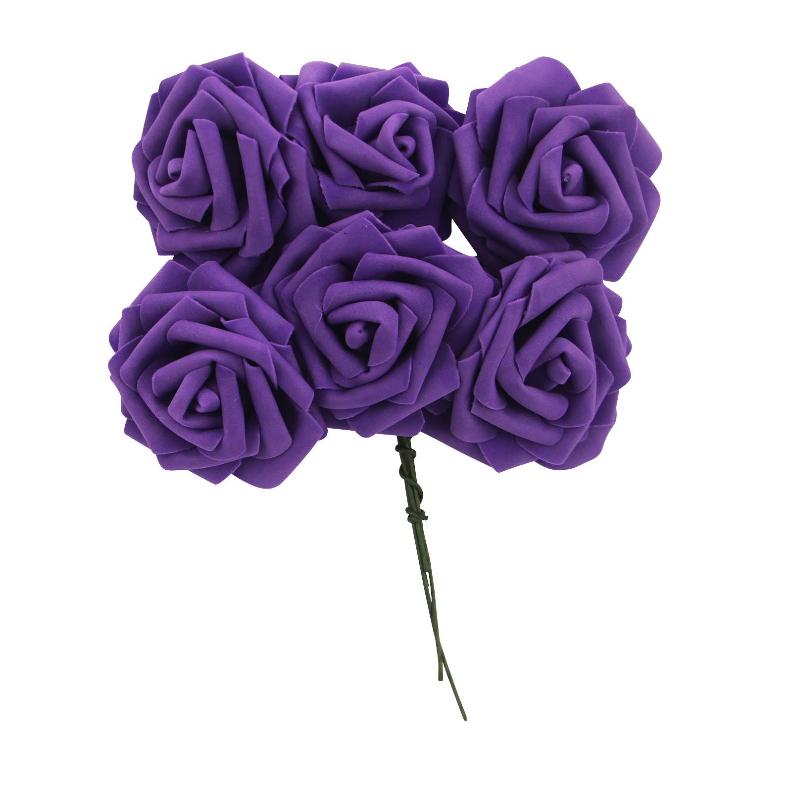 Colourfast Foam Roses - 6 Bunches - Large
