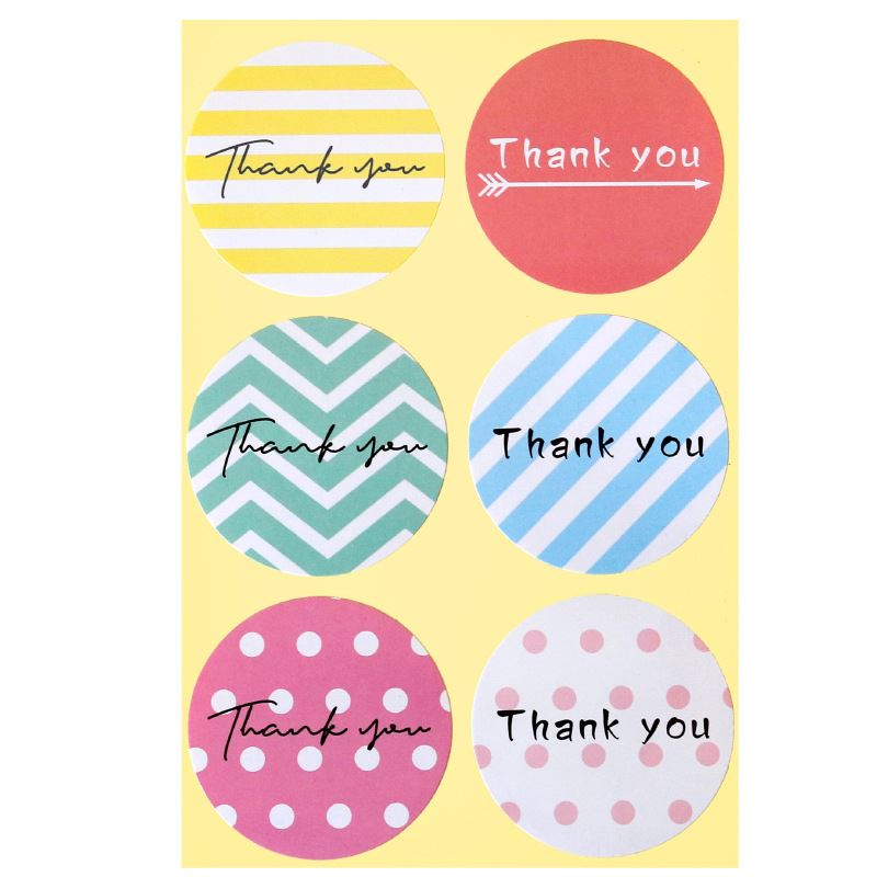 Sticker Sheets - Thank You Paper Gift Stickers