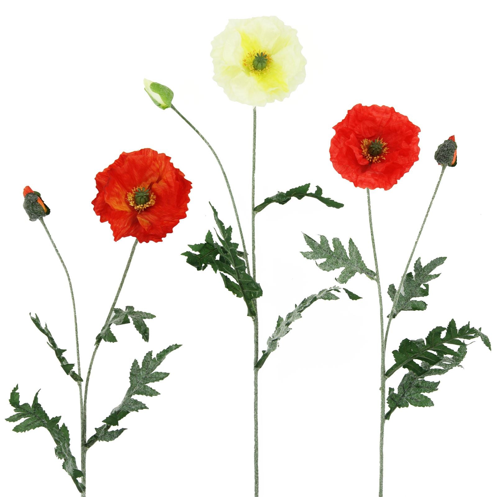 2 Head Poppy Spray