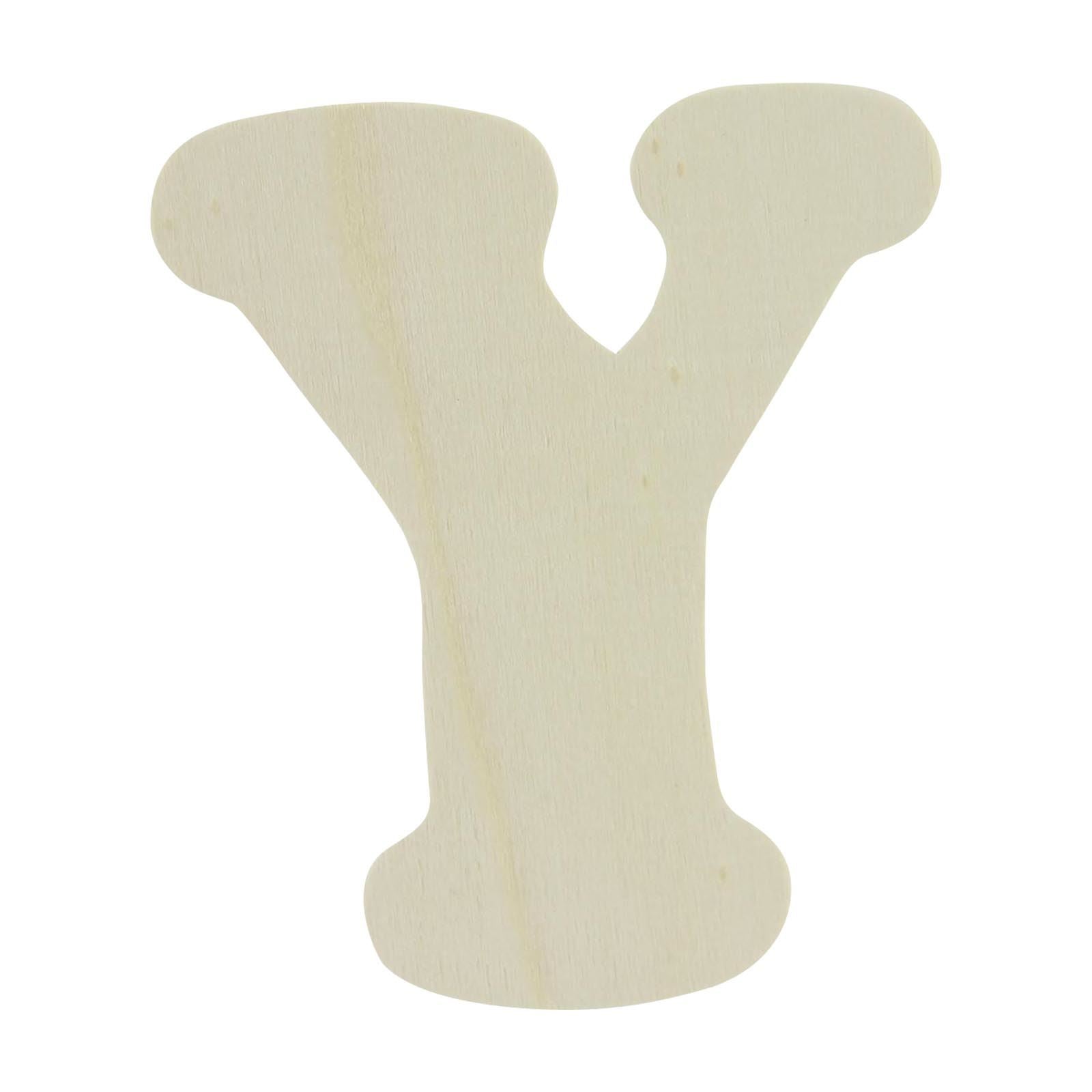 Large Natural Wood Flat Alphabets