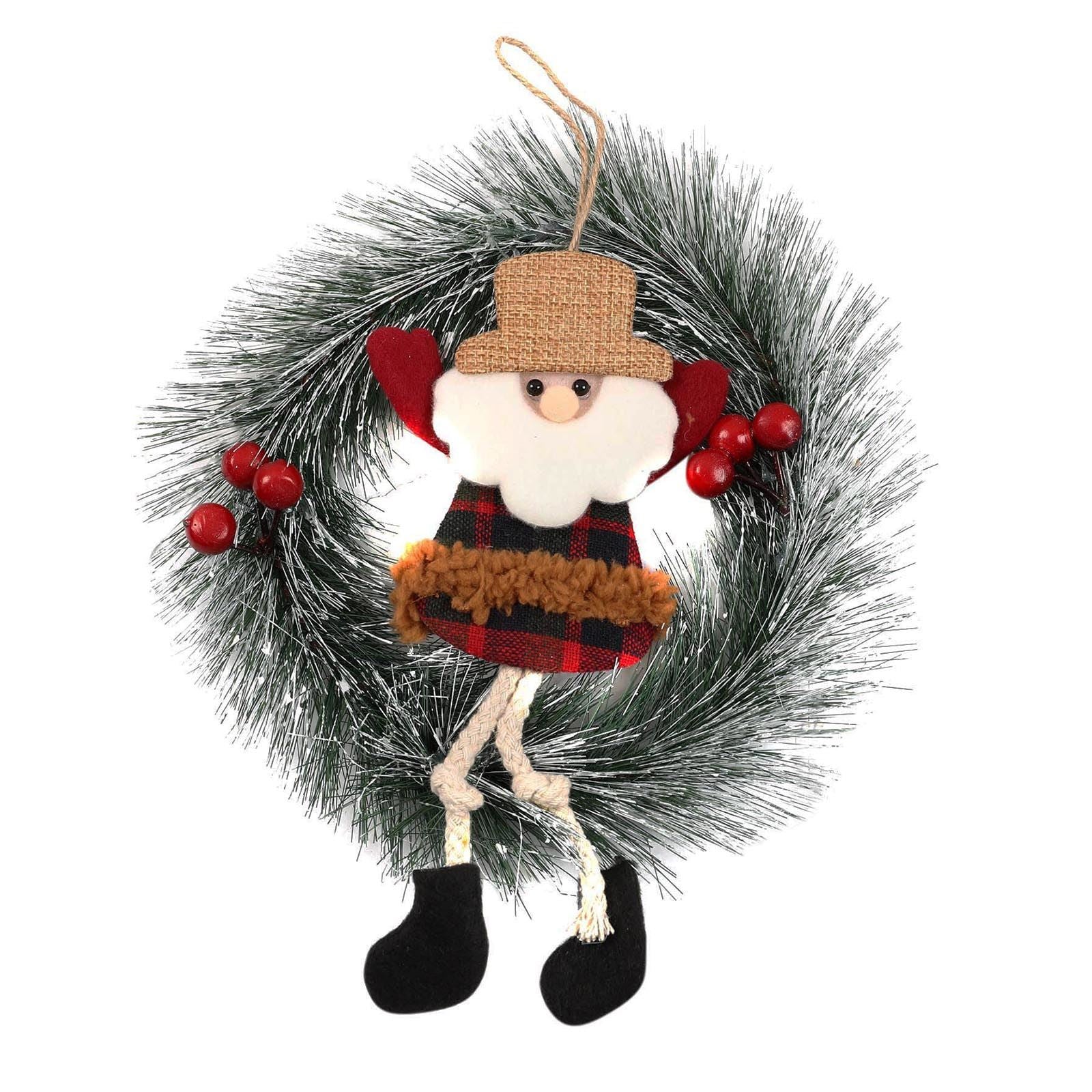 Cute Santa Rudolph Xmas Wreaths