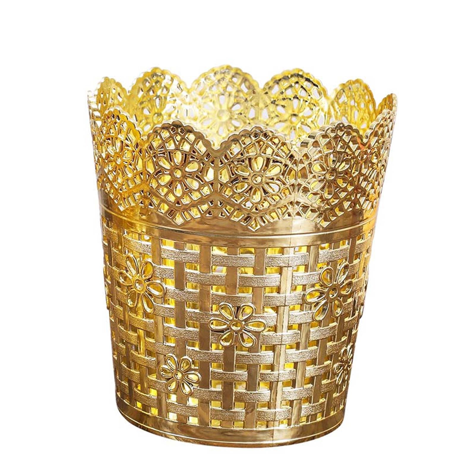 Metallic Gold Plastic Cake Stand