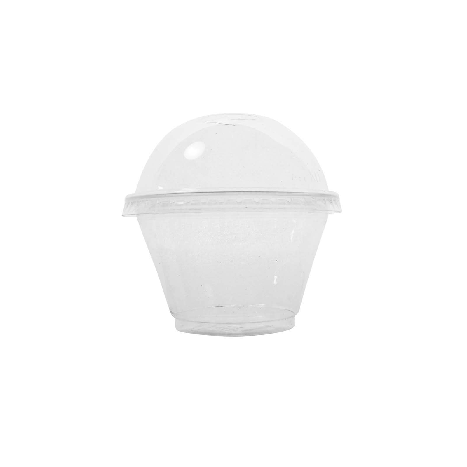 Disposable Clear Milkshake Cups with Dome Lids