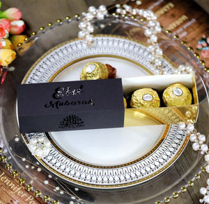 Gold Eid Mubarak Favour Boxes